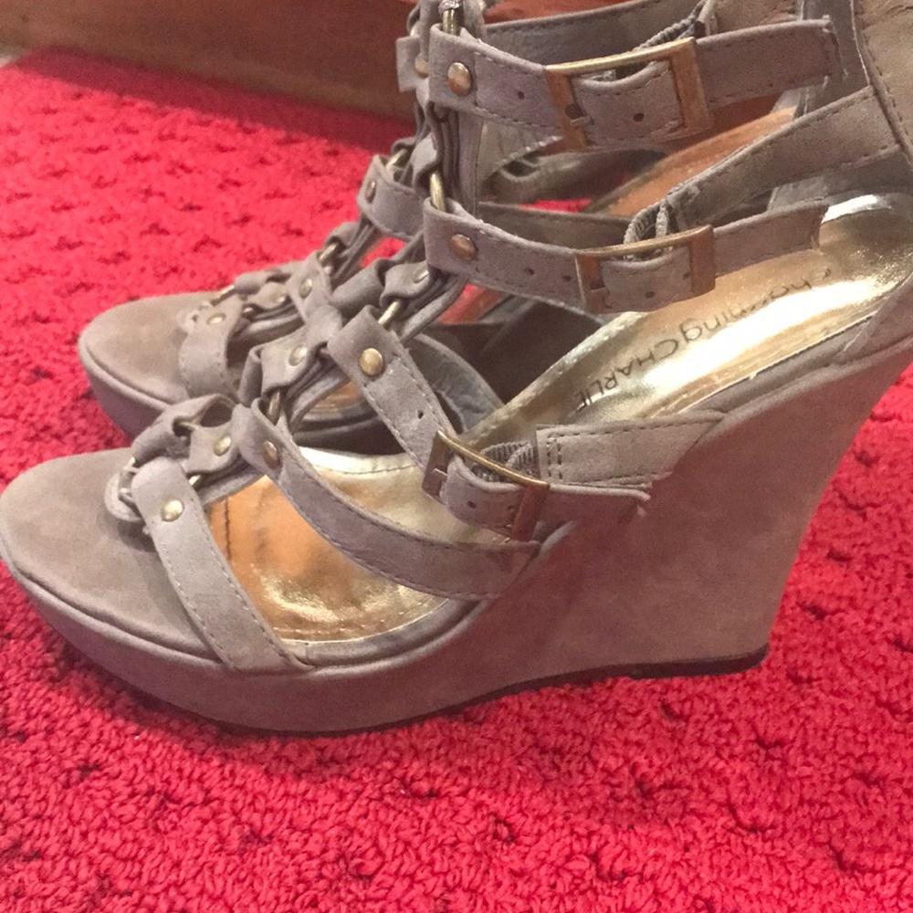 Gladiator wedge sandals